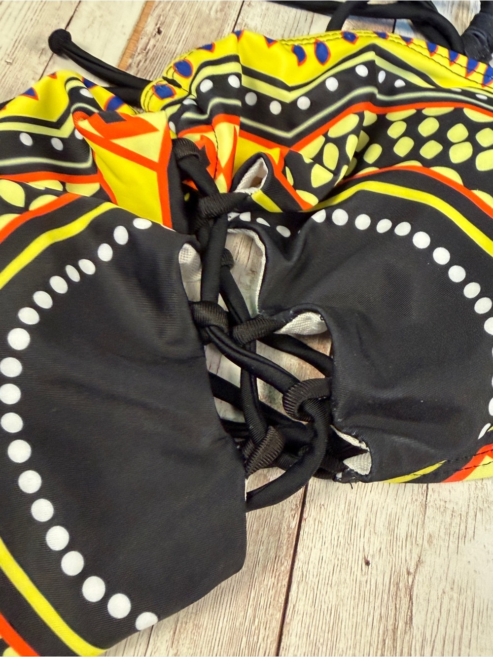 New Vibrant African Print Two-Piece Bikini Set - Picture 3 of 12